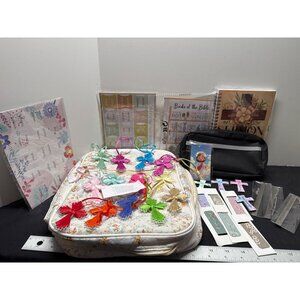 Floral Quilted Bible Study Kit With Sermon Notes Bookmarks Stickers & Organizer